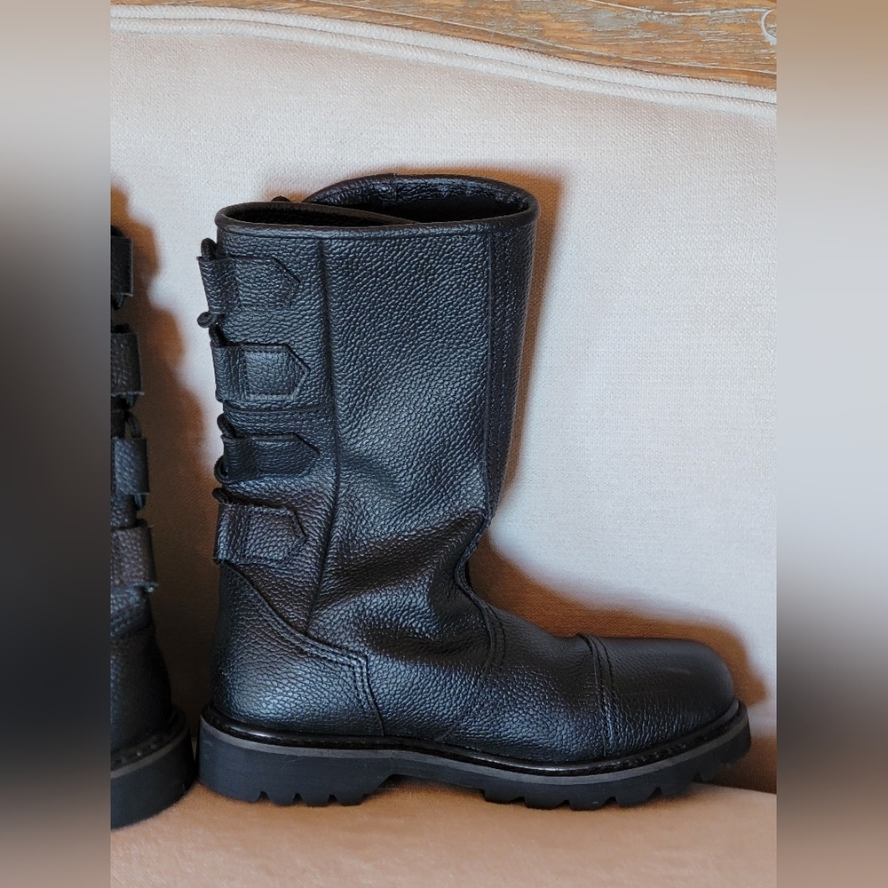Andar Lace-up Boots Black Combat Steampunk Renaissance Cosplay - Worn Once! - Picture 10 of 10